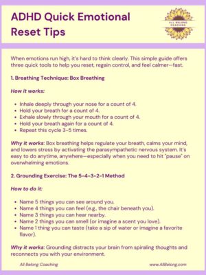 ADHD Emotional Reset Tips